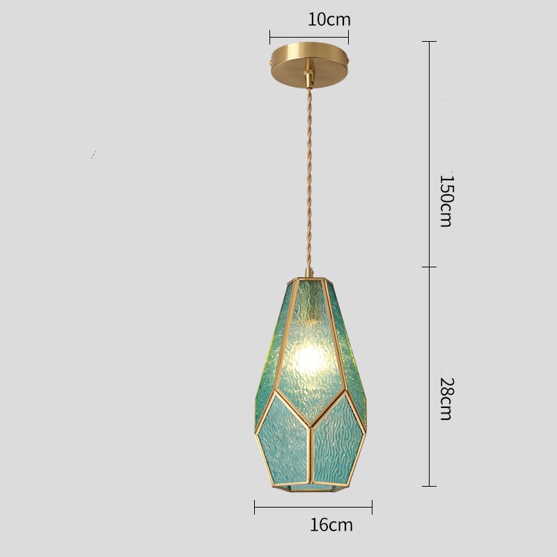 Brass Glow Glass Pendant Light