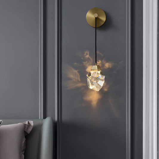 Platinum Crystal Copper Wall Sconce