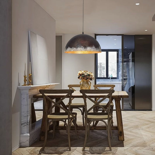 Atelier Metal Dome Pendant Light