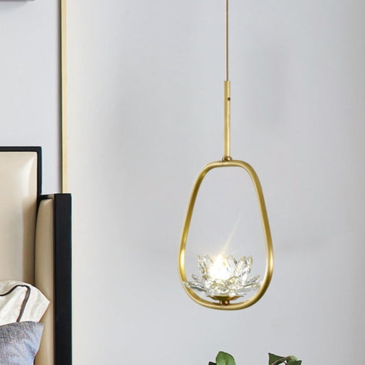 Auric Crystal Copper Bedside Pendant