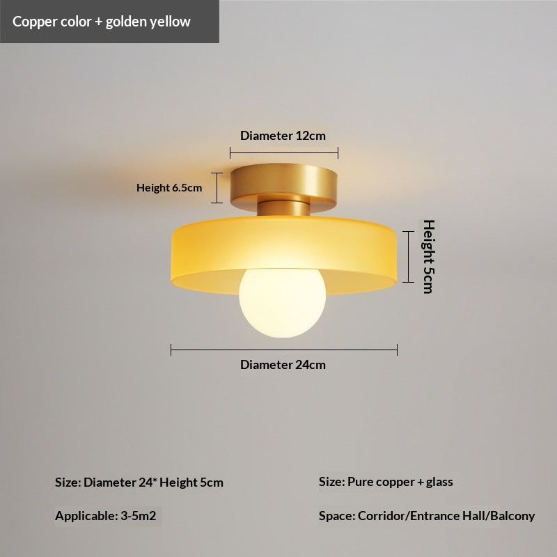 AuroraTone Copper Accent Ceiling Light