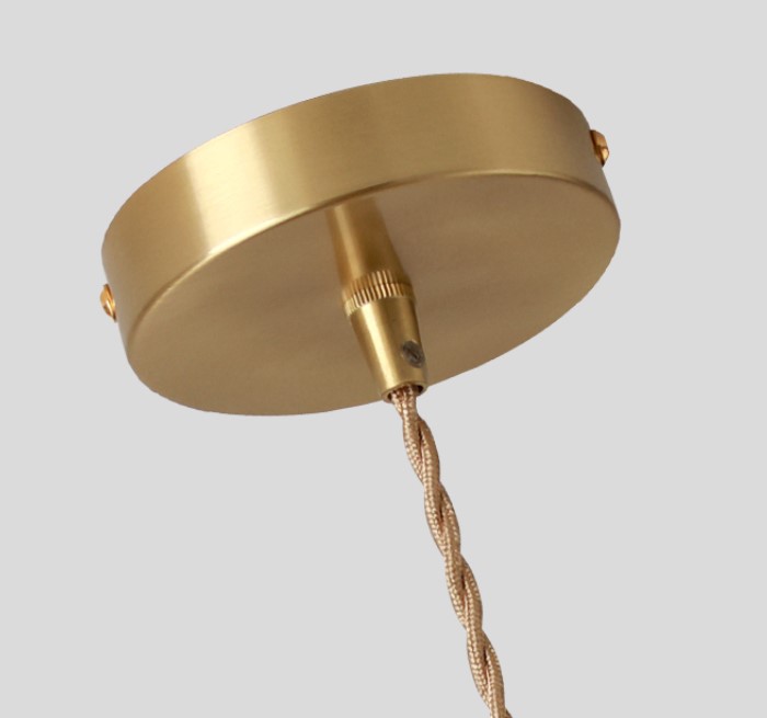 Brass Glow Glass Pendant Light