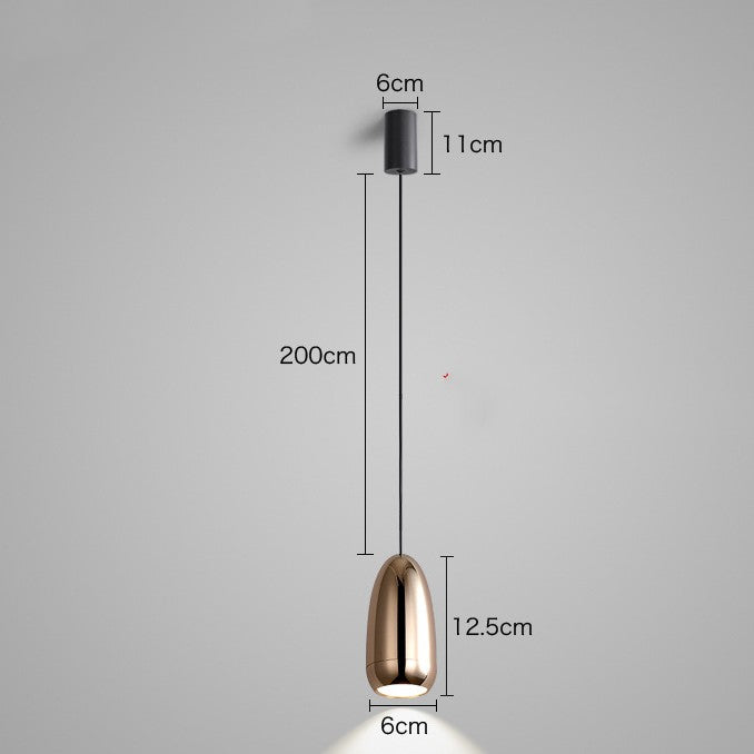 BulletGlow Mini LED Pendant Light / White / Tricolor light