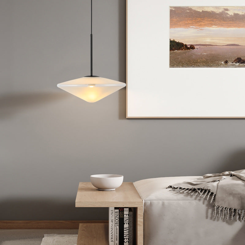 Celeste UFO Glass Pendant Chandelier / 12W White Light / Large 35cm