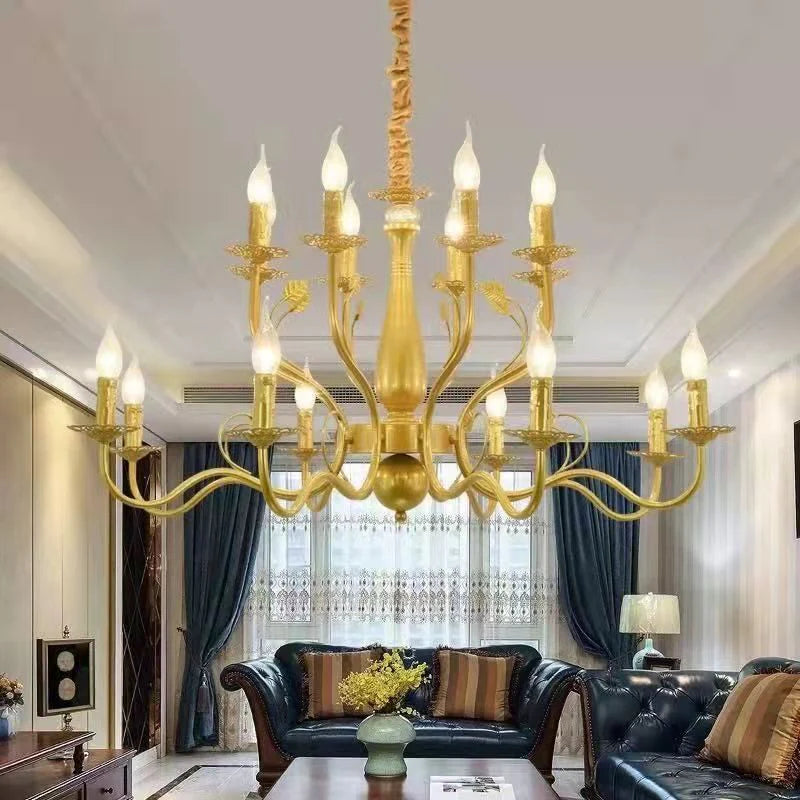 Heritage Candle Crystal Chandelier