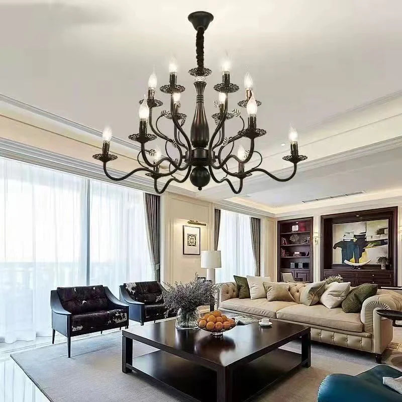Heritage Candle Crystal Chandelier