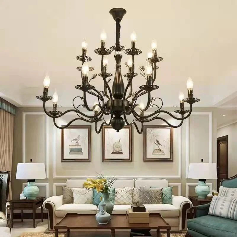 Heritage Candle Crystal Chandelier