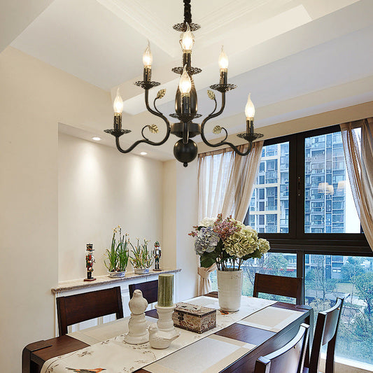 Heritage Candle Crystal Chandelier