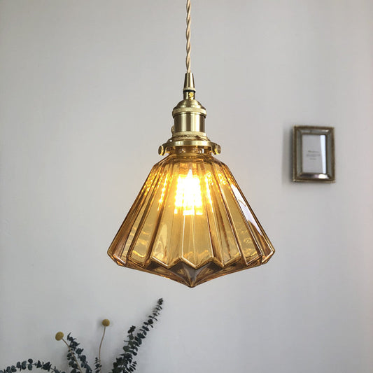 Hikari Brass Glass Pendant Light