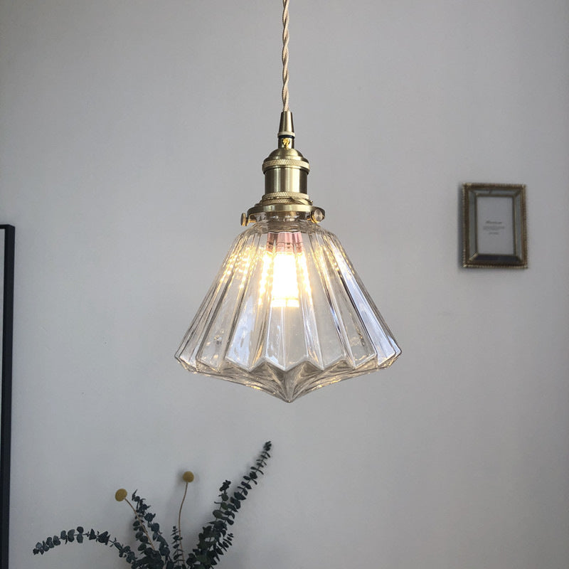 Hikari Brass Glass Pendant Light
