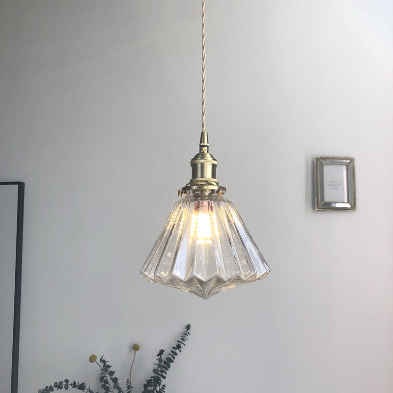 Hikari Brass Glass Pendant Light