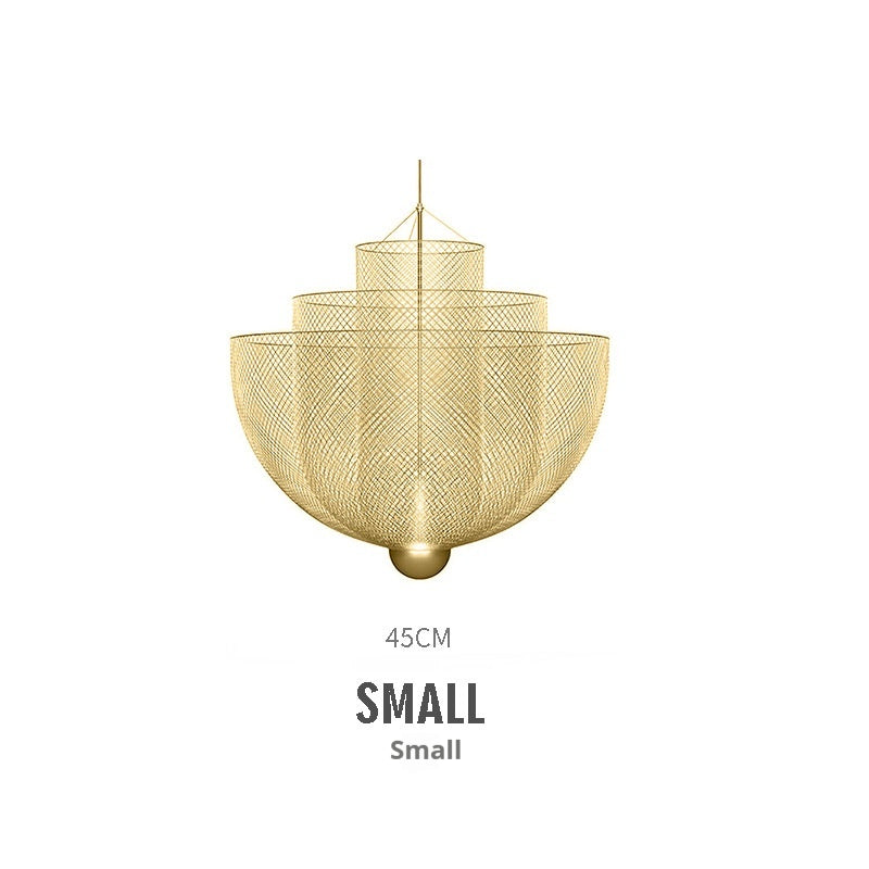 LatticeGlow Nordic Mesh Chandelier