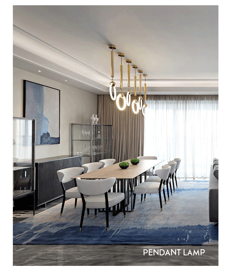 Linear Glow Hanging Pendant Light
