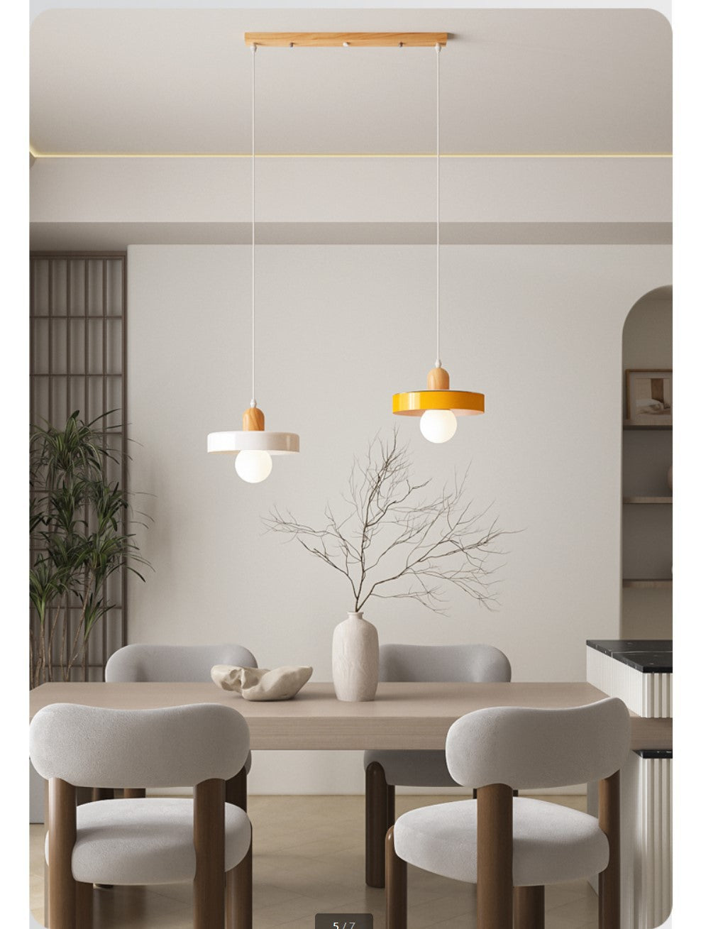 Nordic Frosted Globe Pendant Light
