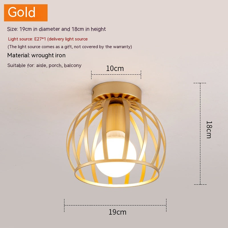 Nordic Iron Aisle Ceiling Light