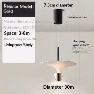 OrbitLift Modern UFO Pendant Lamp