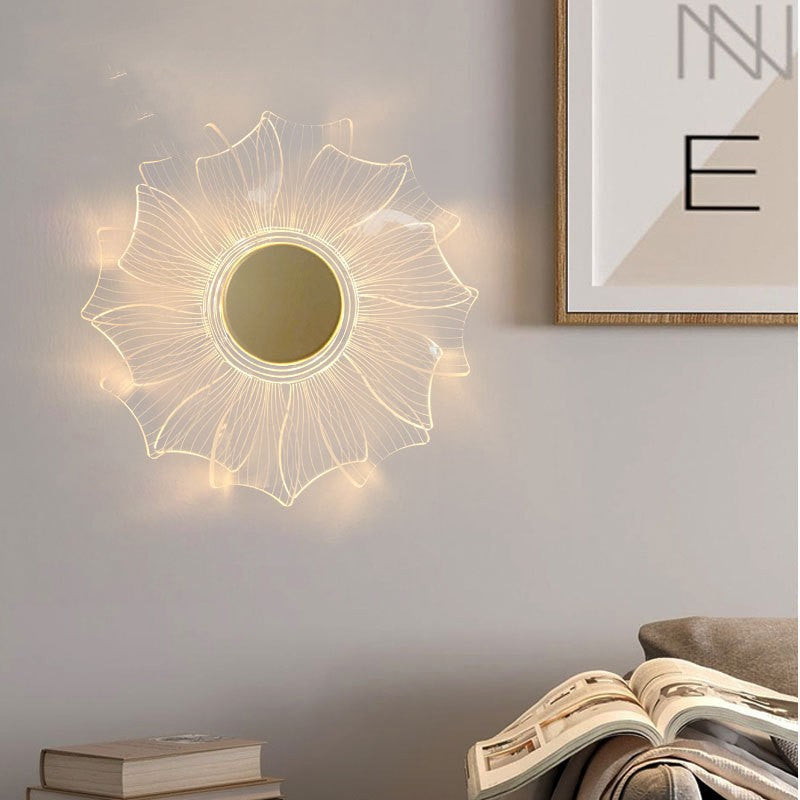 PetalGlow Acrylic LED Wall Light