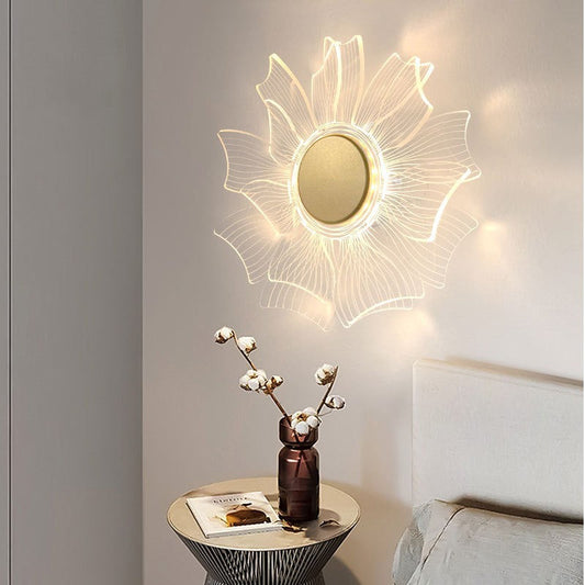 PetalGlow Acrylic LED Wall Light