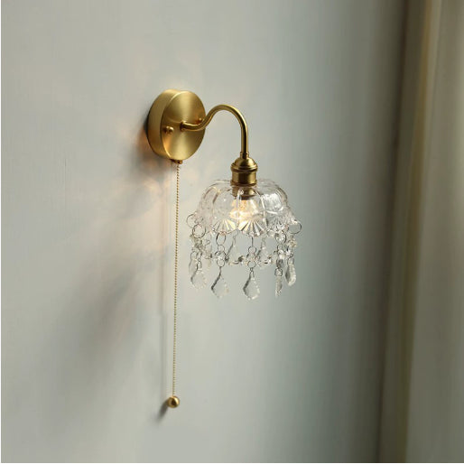 Pumpkin Glass Wall Accent Lamp