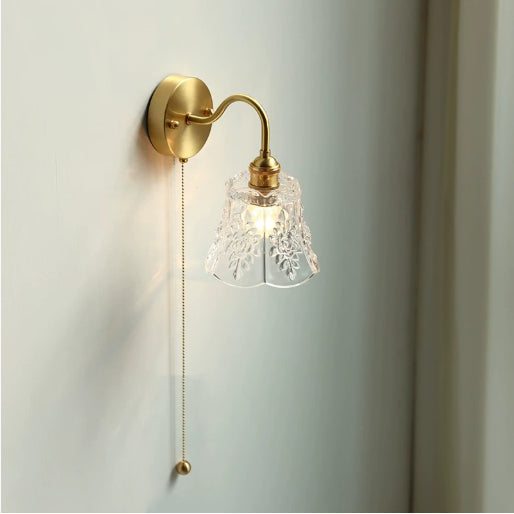 Pumpkin Glass Wall Accent Lamp