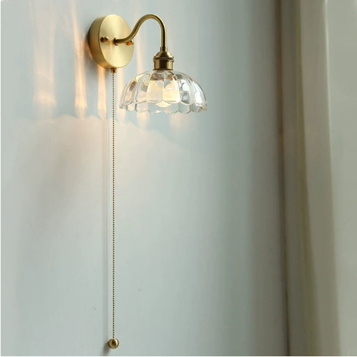 Pumpkin Glass Wall Accent Lamp