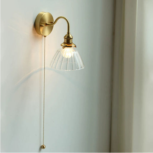 Pumpkin Glass Wall Accent Lamp