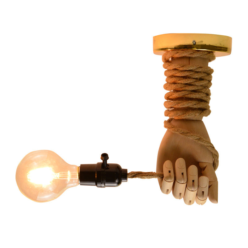 Ropewood Bedside Wall Sconce