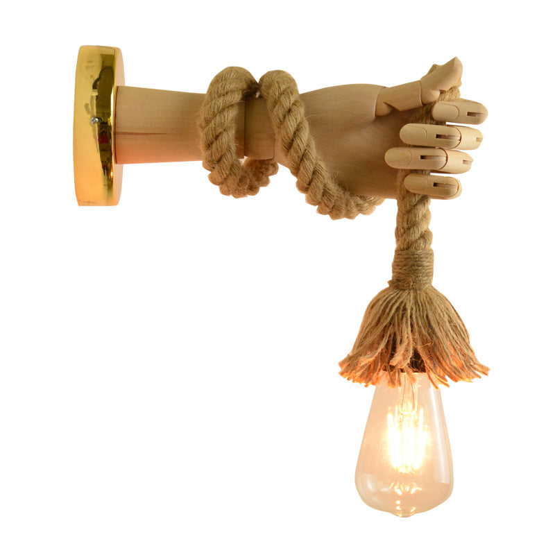 Ropewood Bedside Wall Sconce