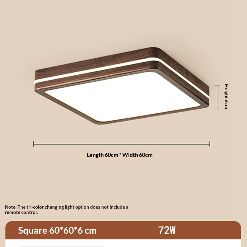 Wabi Wood Flush Ceiling Light
