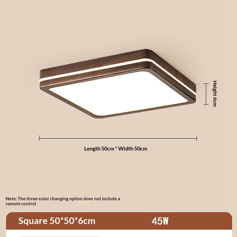 Wabi Wood Flush Ceiling Light