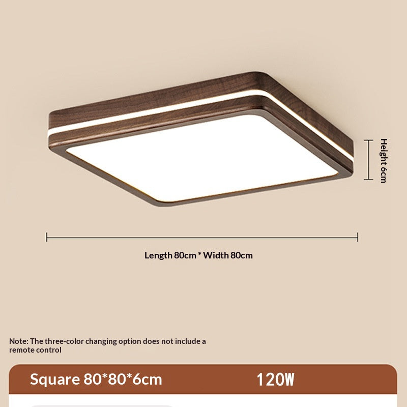 Wabi Wood Flush Ceiling Light