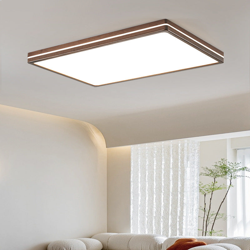 Wabi Wood Flush Ceiling Light