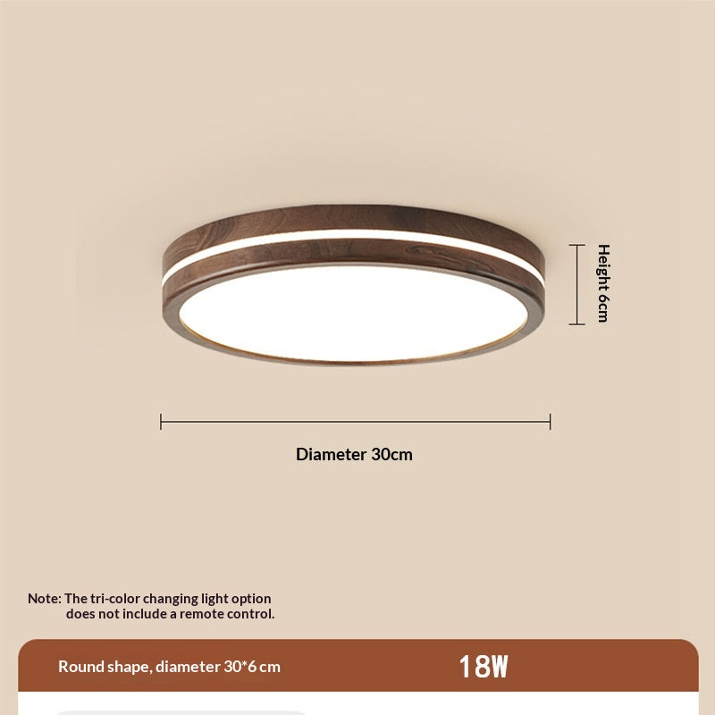 Wabi Wood Flush Ceiling Light