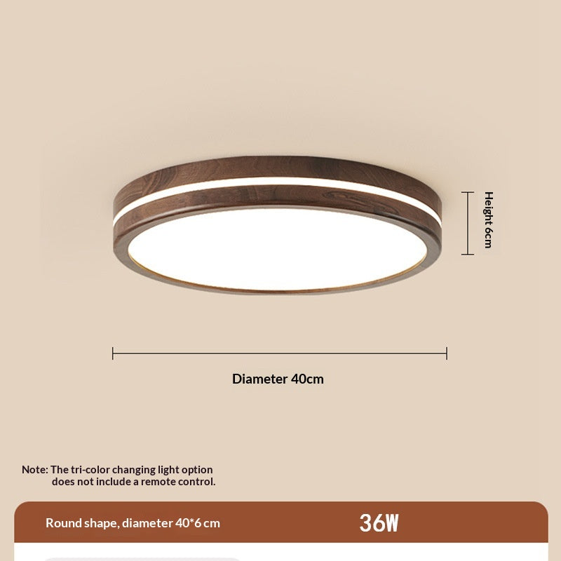 Wabi Wood Flush Ceiling Light
