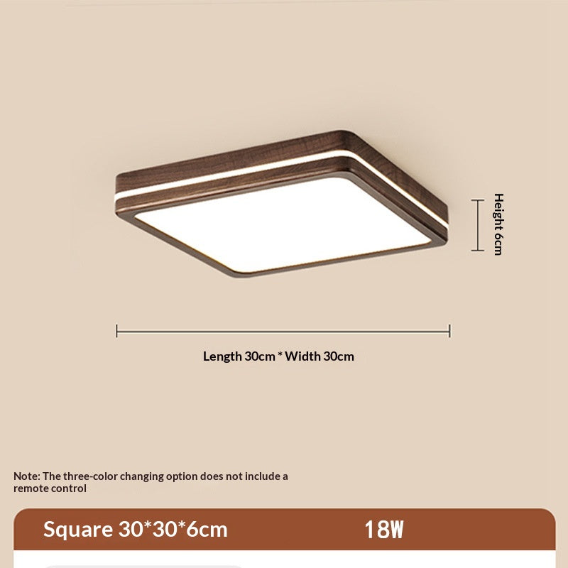 Wabi Wood Flush Ceiling Light