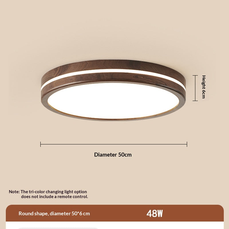 Wabi Wood Flush Ceiling Light