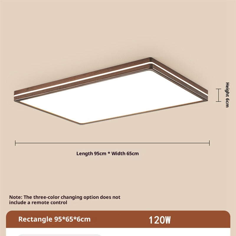 Wabi Wood Flush Ceiling Light