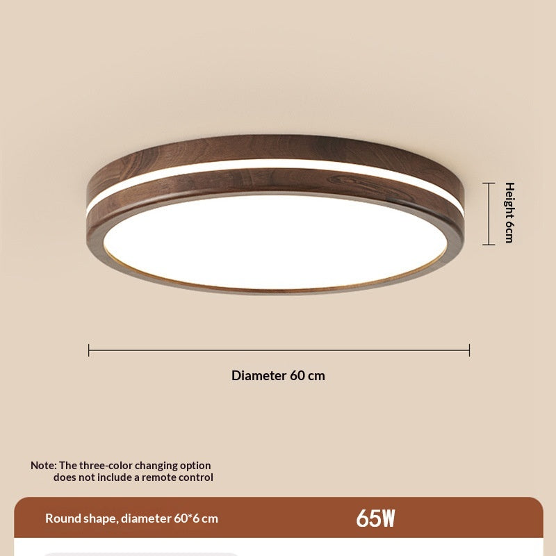 Wabi Wood Flush Ceiling Light