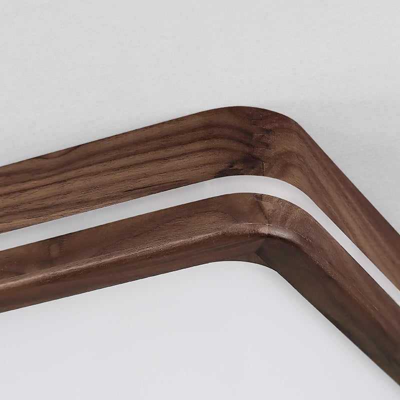Wabi Wood Flush Ceiling Light