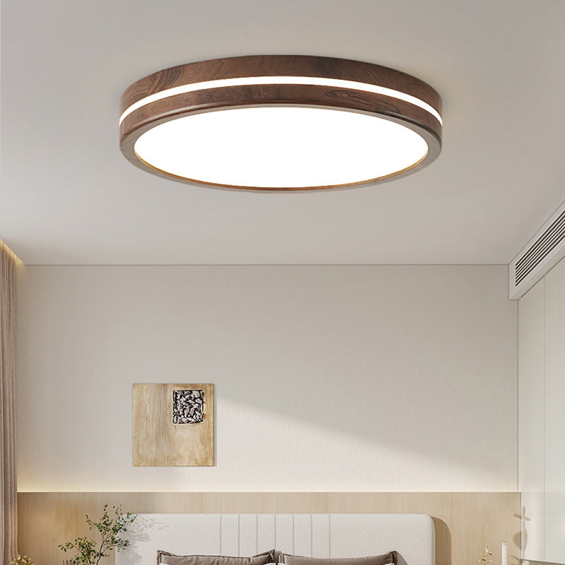 Wabi Wood Flush Ceiling Light