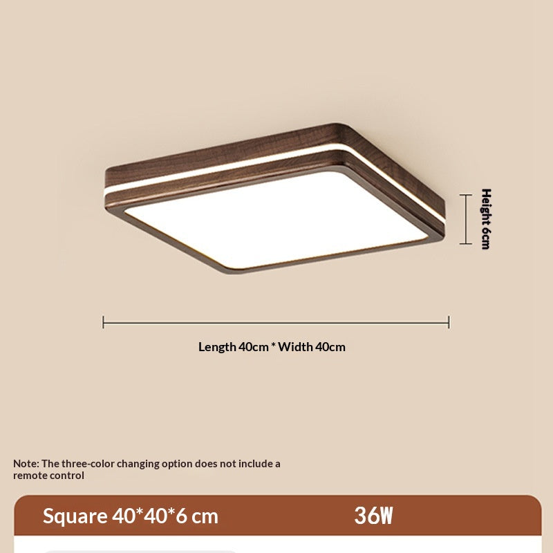 Wabi Wood Flush Ceiling Light