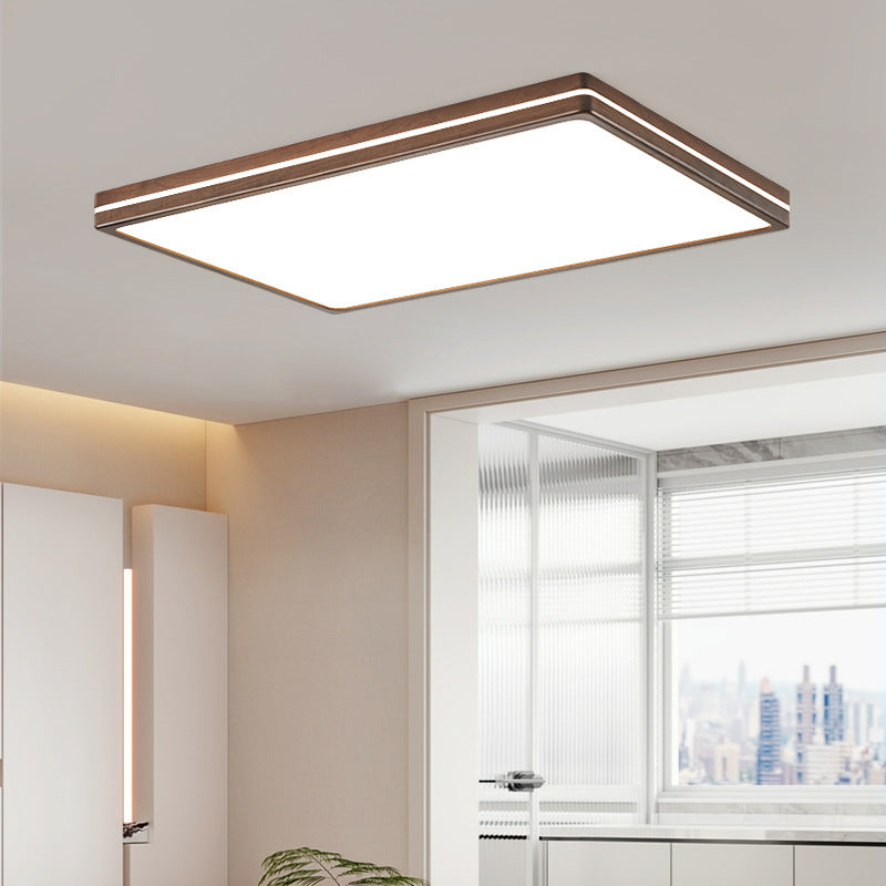 Wabi Wood Flush Ceiling Light