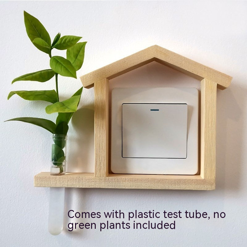 Woodland Socket Accent Frame / Wood Color Square Right Branch
