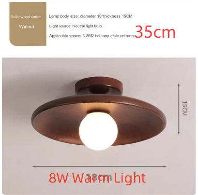 ZenWood Minimalist Ceiling Light