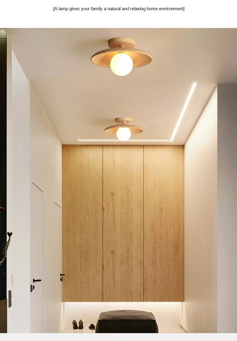 ZenWood Minimalist Ceiling Light